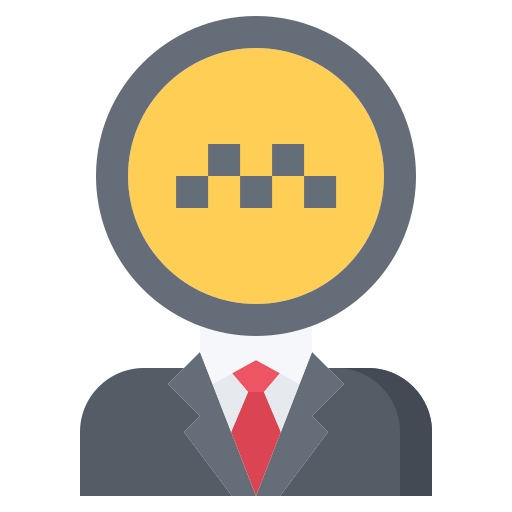 taxifahrer Coloring Flat icon