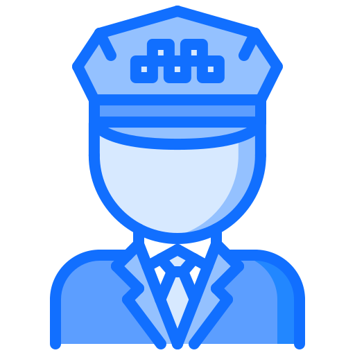 conductor de taxi Coloring Blue icono