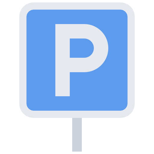 parkeren Coloring Flat icoon