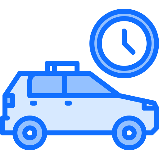 taxi Coloring Blue ikona