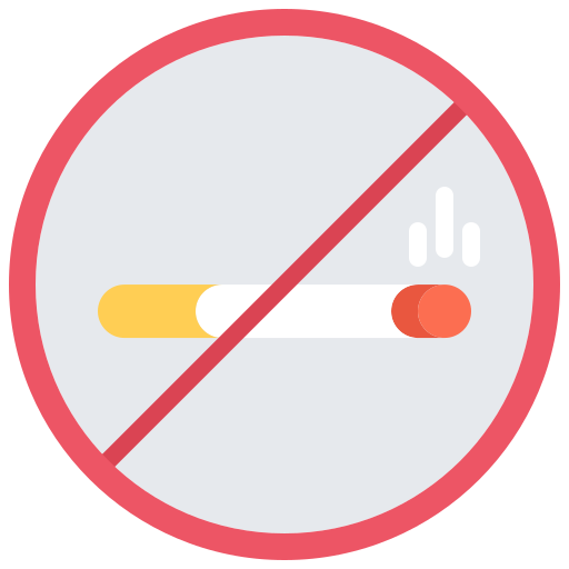 vietato fumare Coloring Flat icona