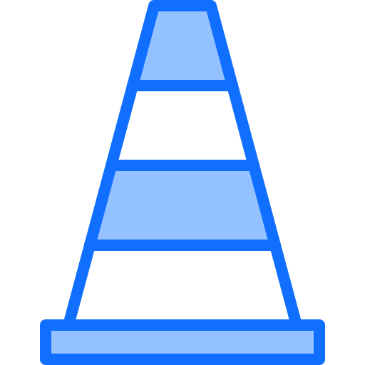 cone Coloring Blue Ícone