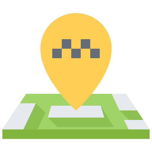 Location pin Coloring Flat icon