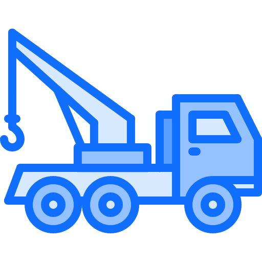 camión de remolque Coloring Blue icono