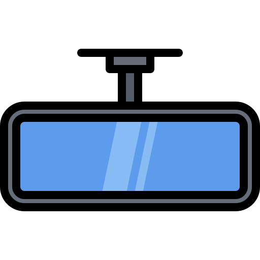Rearview mirror Coloring Color icon