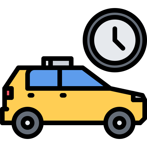 タクシー Coloring Color icon