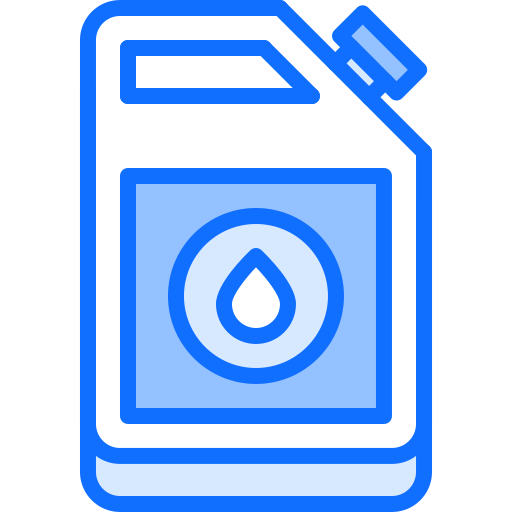 Gas can Coloring Blue icon