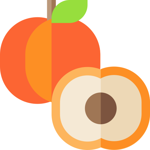 abrikoos Basic Straight Flat icoon