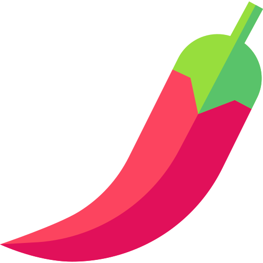 Chili pepper Basic Straight Flat icon