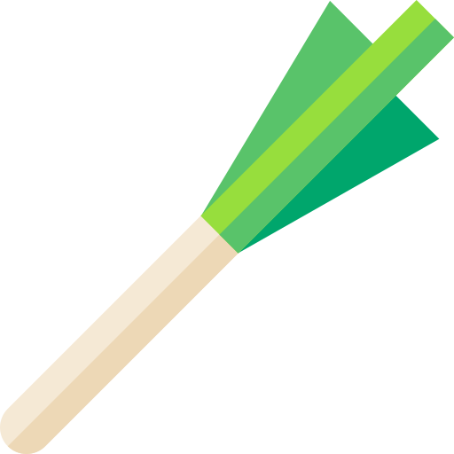 Leek Basic Straight Flat icon