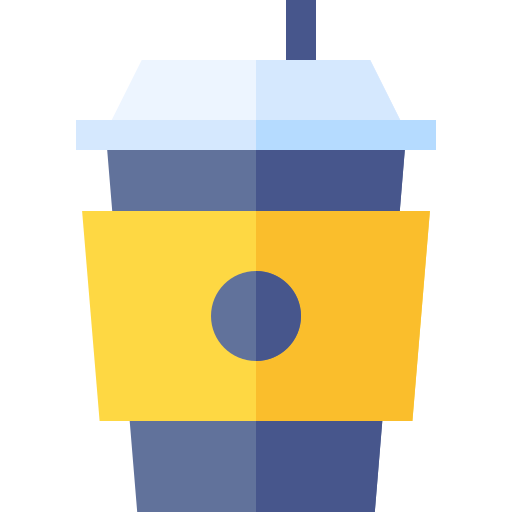 Coffee cup Basic Straight Flat icon