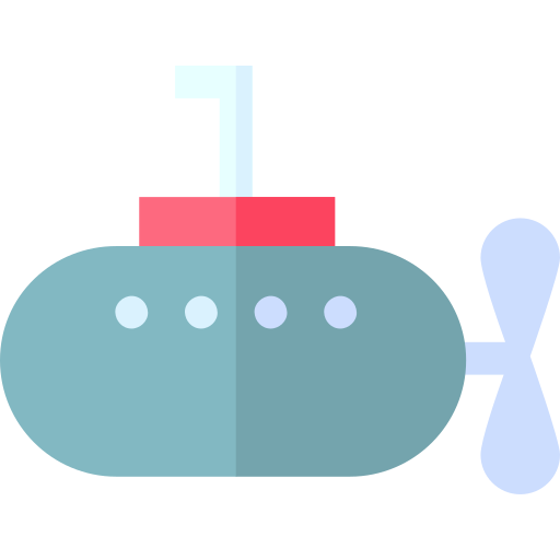 Submarine Basic Straight Flat icon