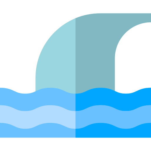 鮫 Basic Straight Flat icon
