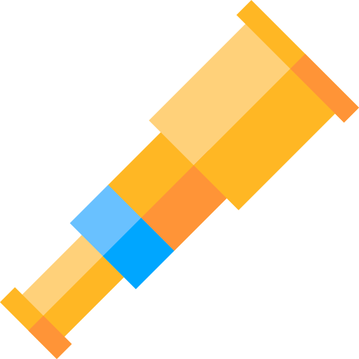 望遠鏡 Basic Straight Flat icon