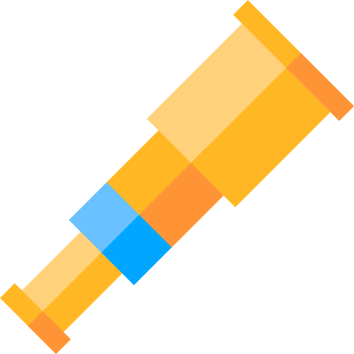 Telescope Basic Straight Flat icon