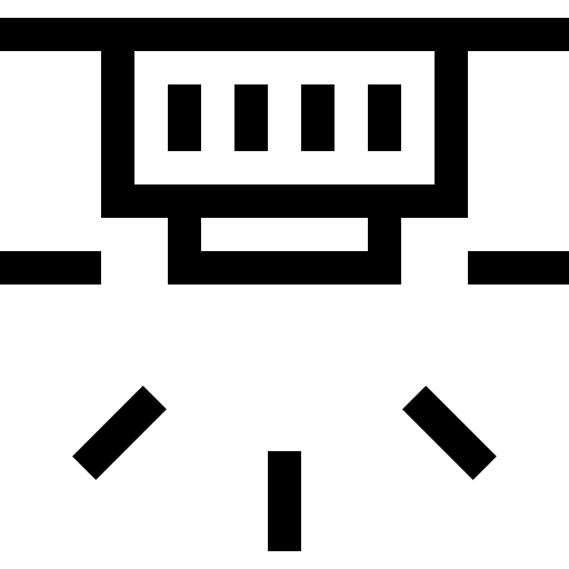 detector de humo Basic Straight Lineal icono