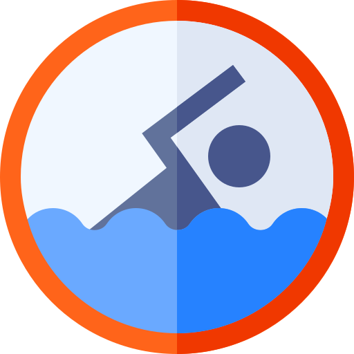 nadando Basic Straight Flat icono