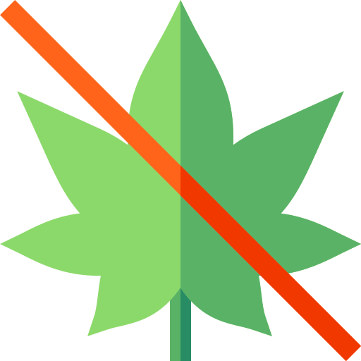 marijuana Basic Straight Flat icono