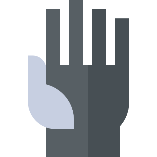 beschermende handschoenen Basic Straight Flat icoon