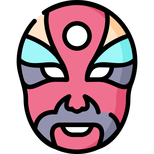 chinesische maske Special Lineal color icon