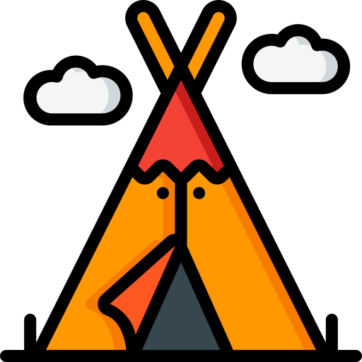 teepee Basic Miscellany Lineal Color icona