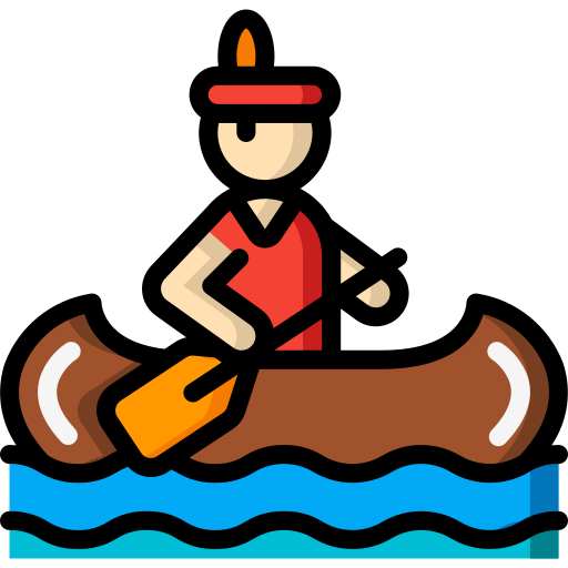 Kayak Basic Miscellany Lineal Color icon