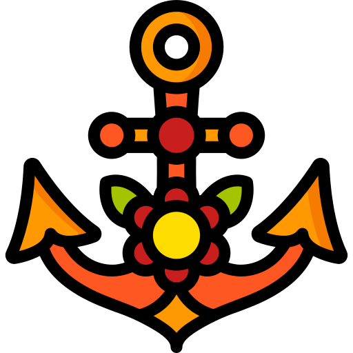 Anchor Basic Miscellany Lineal Color icon