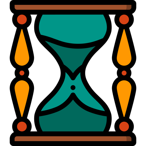 Hourglass Basic Miscellany Lineal Color icon
