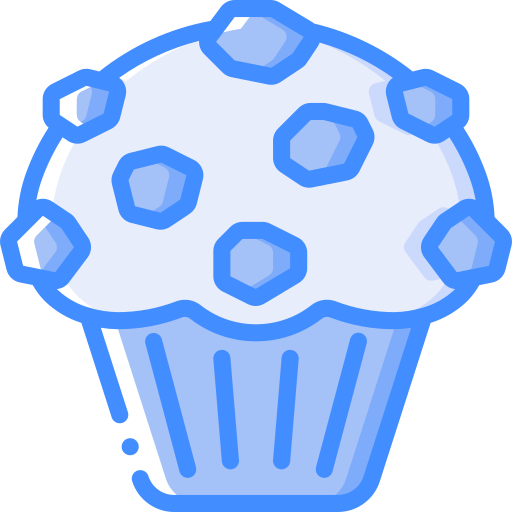 Cake Basic Miscellany Blue icon