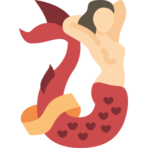 Mermaid Basic Miscellany Flat icon