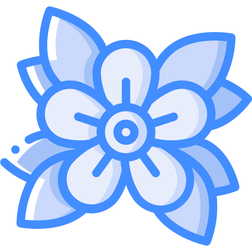 花 Basic Miscellany Blue icon
