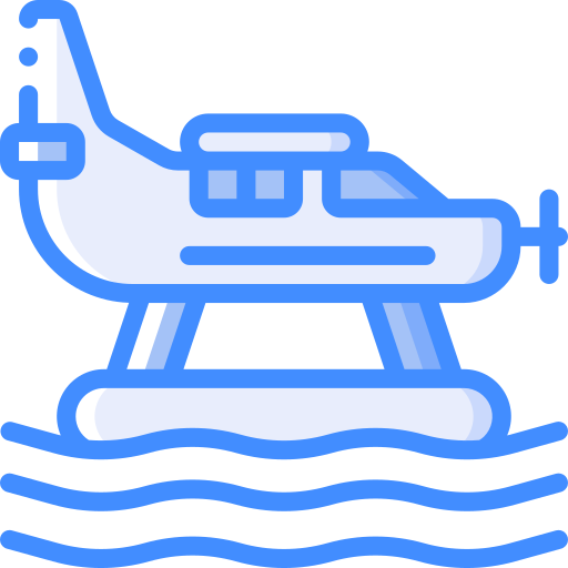 비행기 Basic Miscellany Blue icon