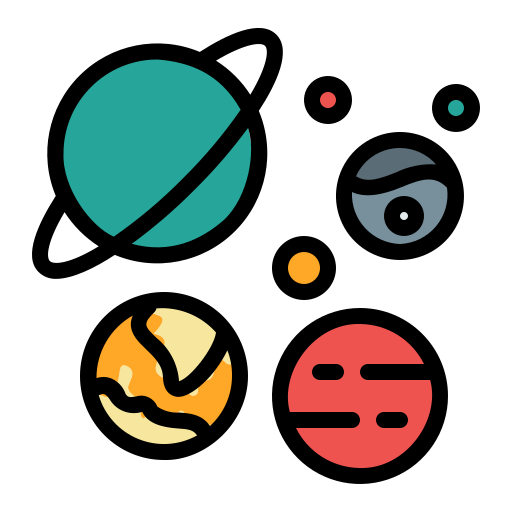 planetas Generic Outline Color icono