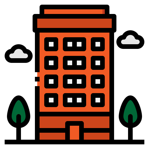 budynek Generic Outline Color ikona