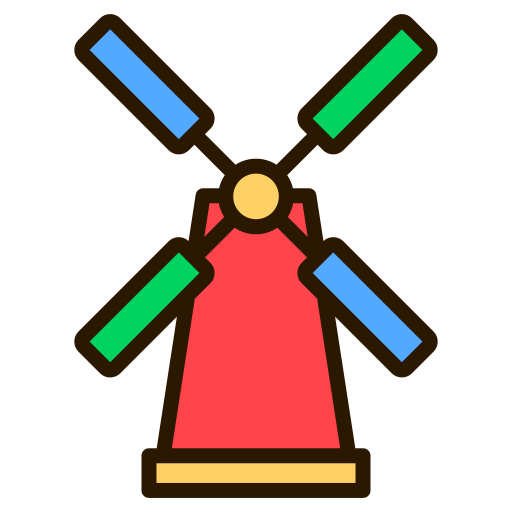 windmolen Generic Outline Color icoon
