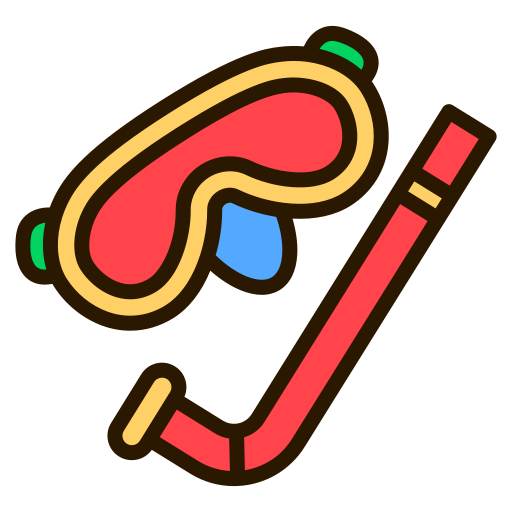 潜水マスク Generic Outline Color icon