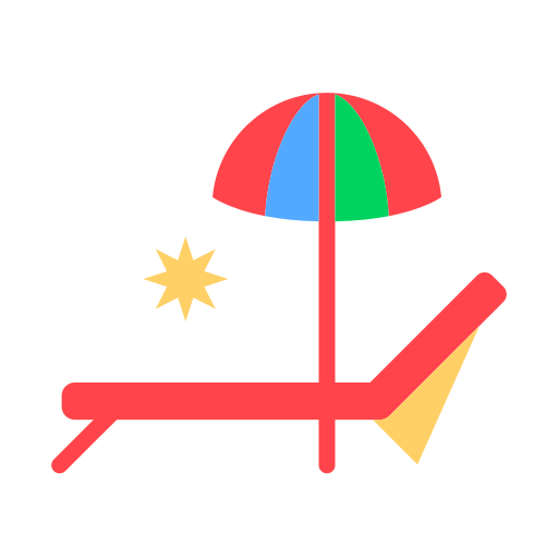 leżak Generic Flat ikona
