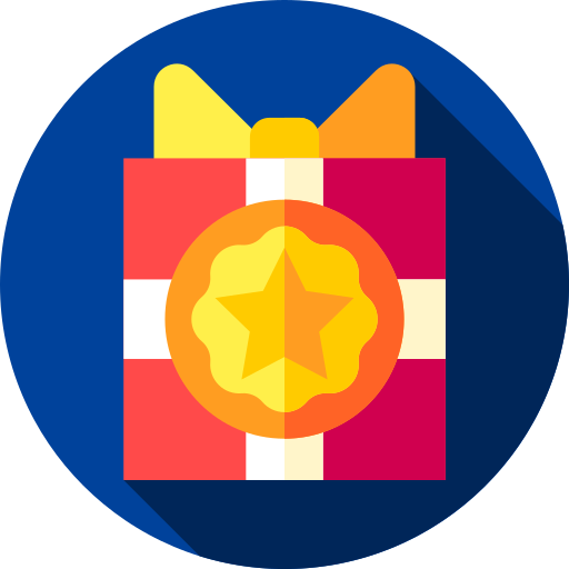 Gift Flat Circular Flat icon