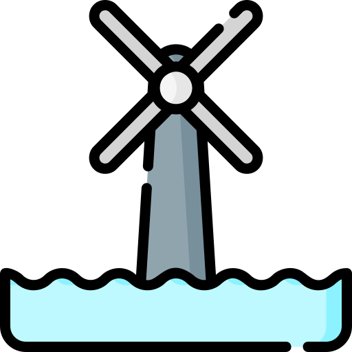 風力エネルギー Special Lineal color icon