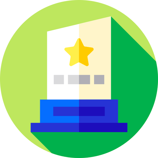 Award Flat Circular Flat icon