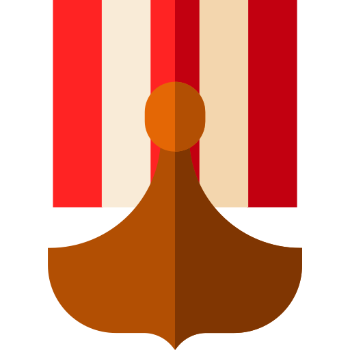 wikingerschiff Basic Straight Flat icon
