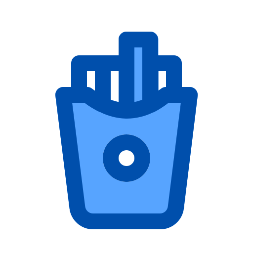 フライドポテト Generic Blue icon