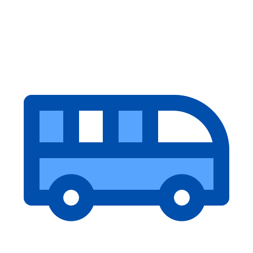 Ônibus Generic Blue Ícone