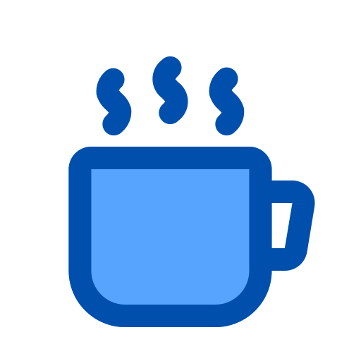 café caliente Generic Blue icono