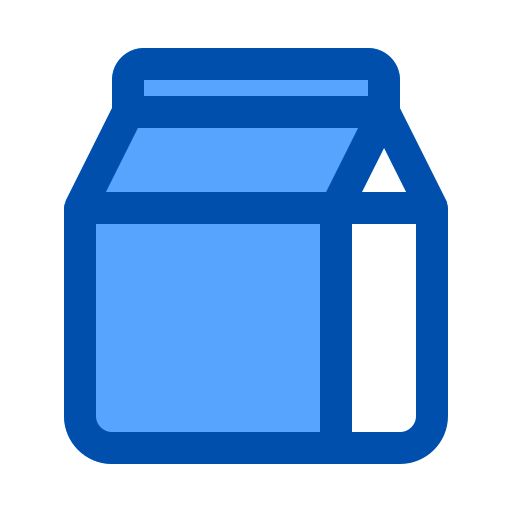 Caixa de leite Generic Blue Ícone