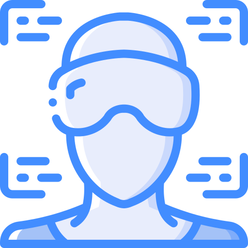 Vr goggles Basic Miscellany Blue icon