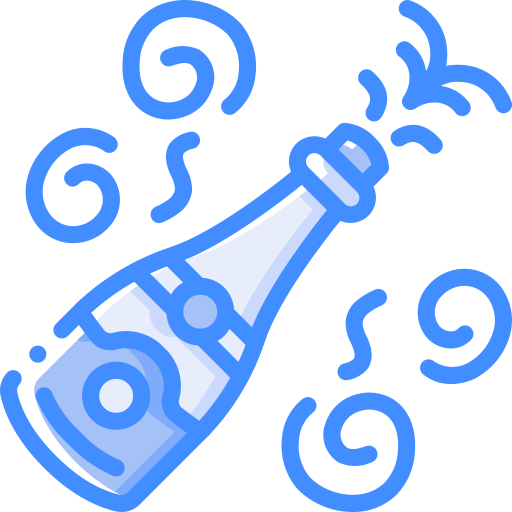 Bottle Basic Miscellany Blue icon