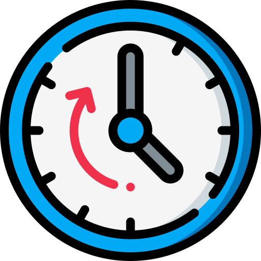 Clock Basic Miscellany Lineal Color icon