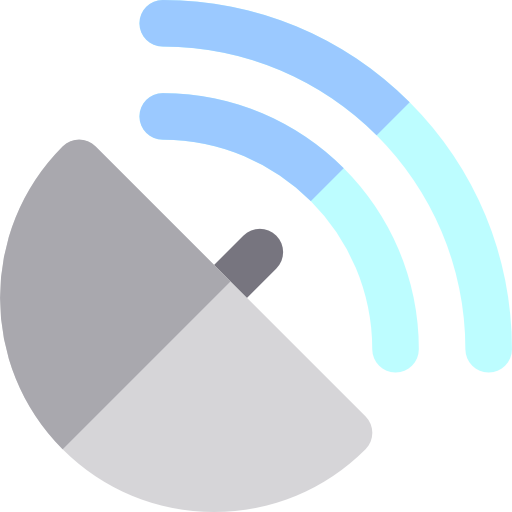 Satellite dish Basic Rounded Flat icon