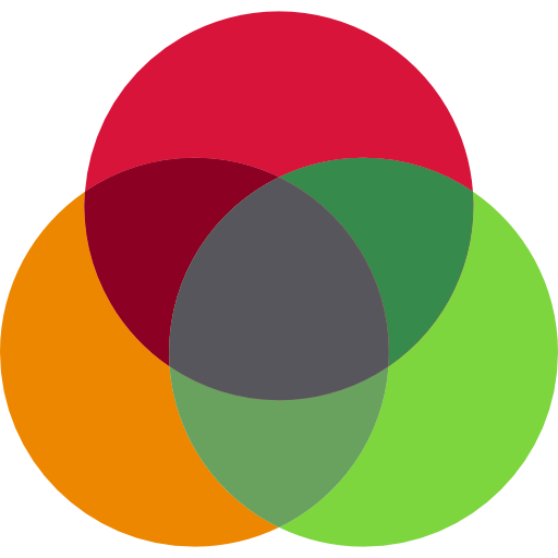 원형 다이어그램 Basic Rounded Flat icon